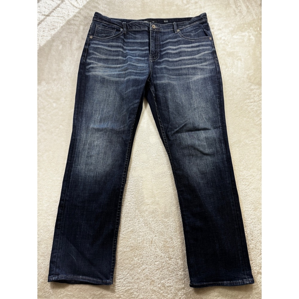 BKE Mens Tyler Straight Leg Dark Wash Blue Jeans 40x32 Meas: 41x31.5